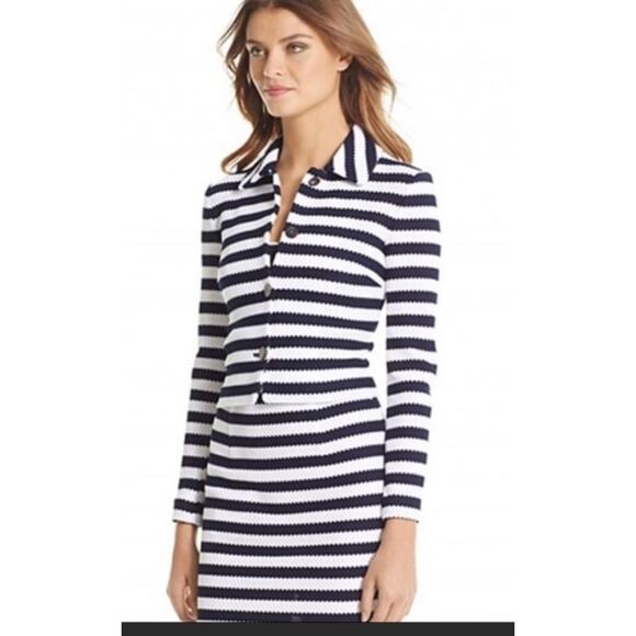 Diane Von Furstenburg navy/white skirt set M/L - Picture 1 of 10